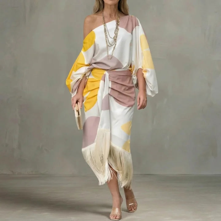 Daniela | Vestido elegante de flecos